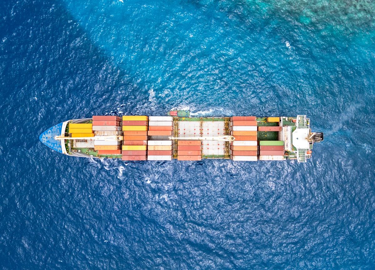 Cargo container ship